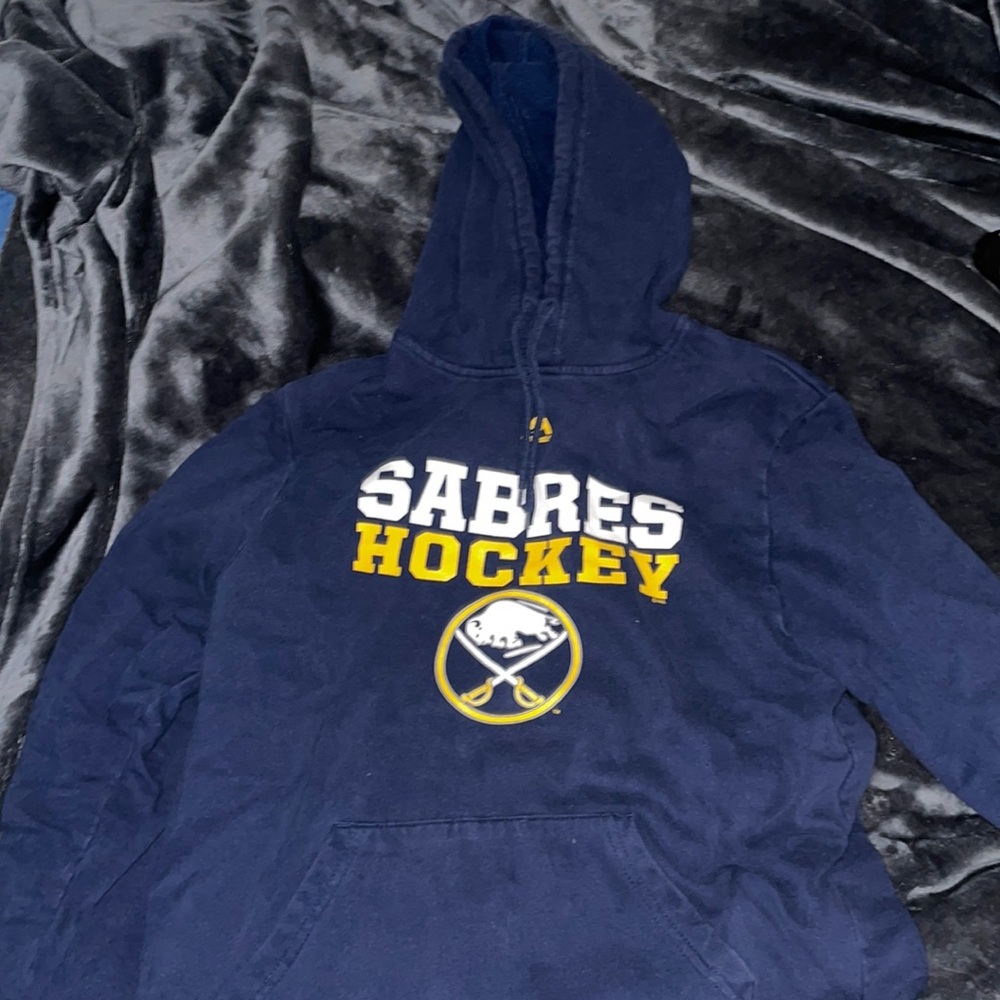 Navy Blue and yellow medium Buffalo Sabres hoodie